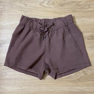 Lululemon on the fly shorts in purple 2.5 inseam purple size 6